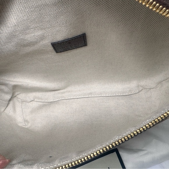 💯Authentic GUCCI Monogram Jumbo GG Textured Dollar Calf Skin Web Belt/Body Bag - Picture 10 of 11